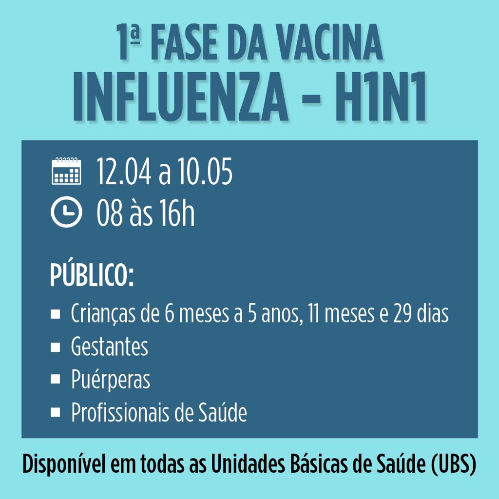 Campanha de Vacinação contra Influenza começa nesta segunda-feira (12), em Conceição do Jacuípe