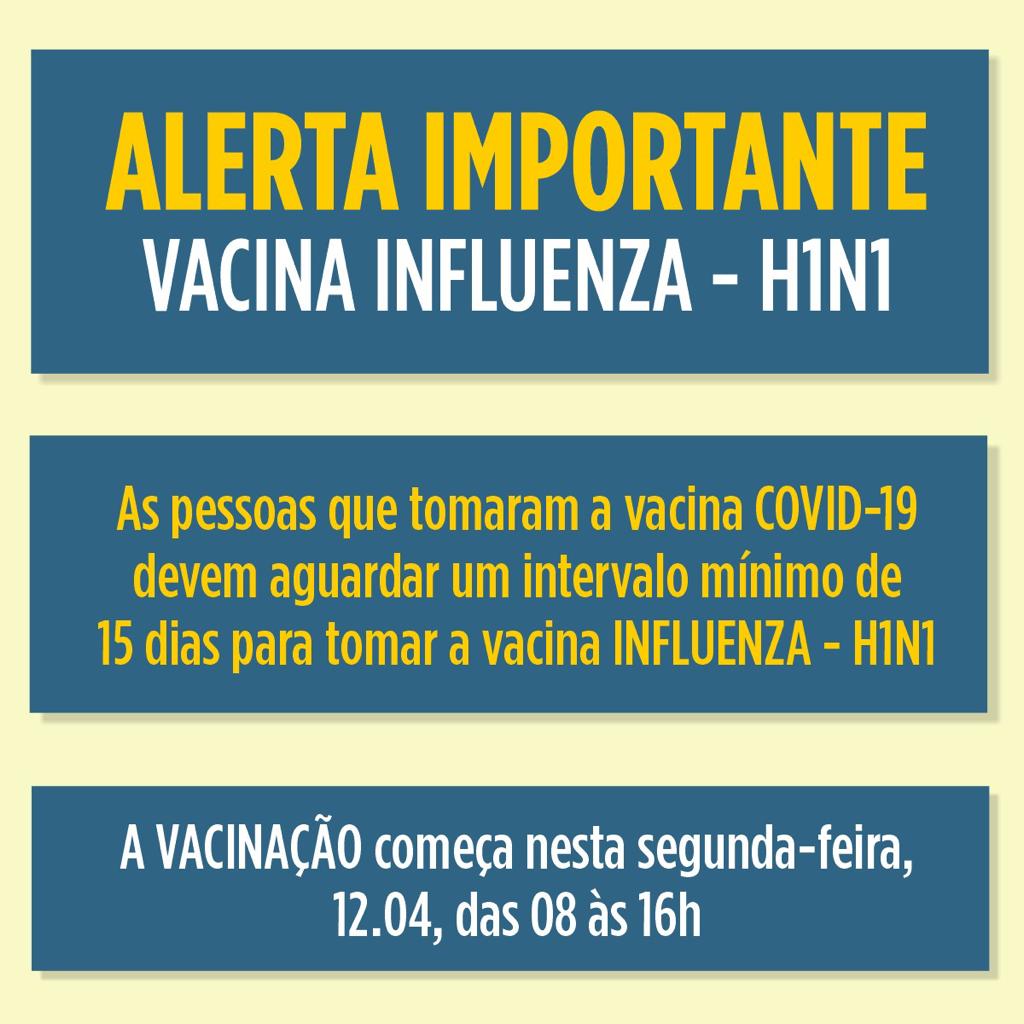 Alerta importante sobre a Vacina Influenza (H1N1)