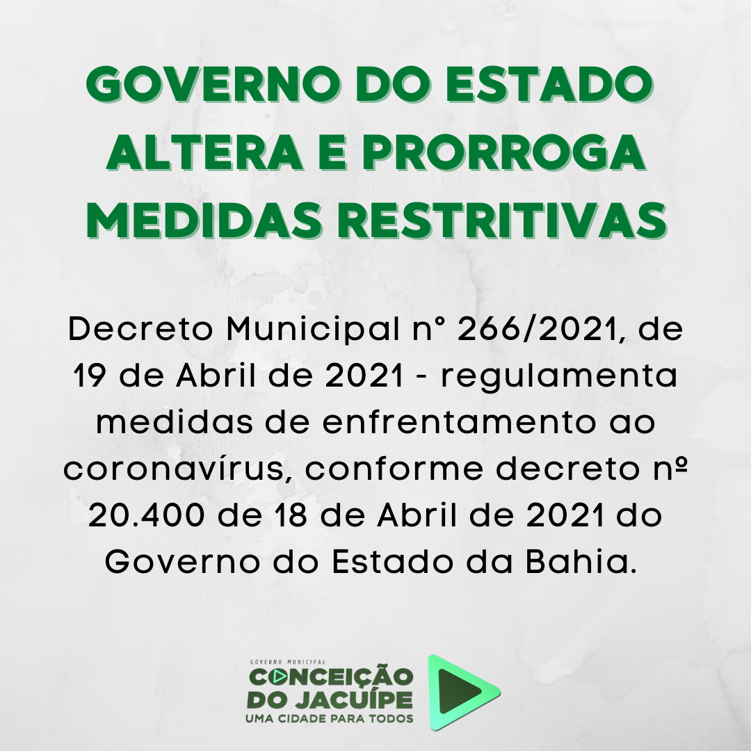 Governo altera toque de recolher para 21h e prorroga medidas restritivas até o dia 26 